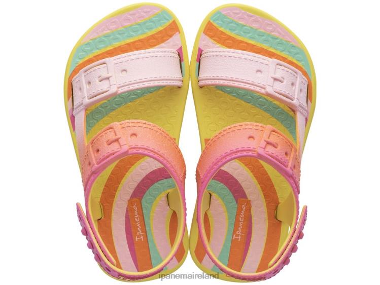 Footwear VR06T371 Babies Yellow Pink Ipanema B Playtime Buckle