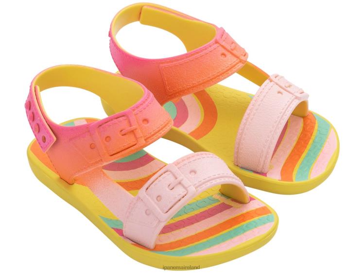 Footwear VR06T371 Babies Yellow Pink Ipanema B Playtime Buckle