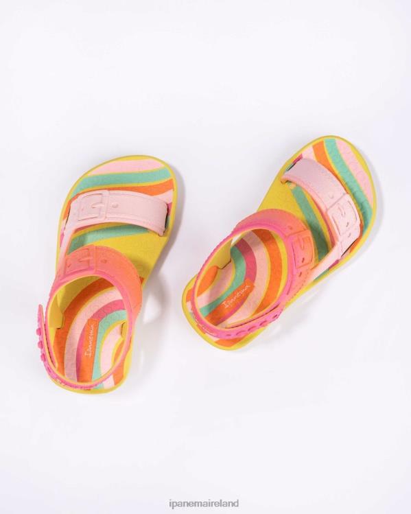 Footwear VR06T371 Babies Yellow Pink Ipanema B Playtime Buckle