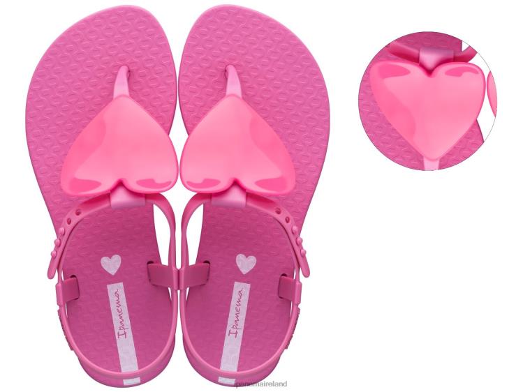 Footwear VR06T379 Kids Hot Pink Ipanema K Heart Sandal