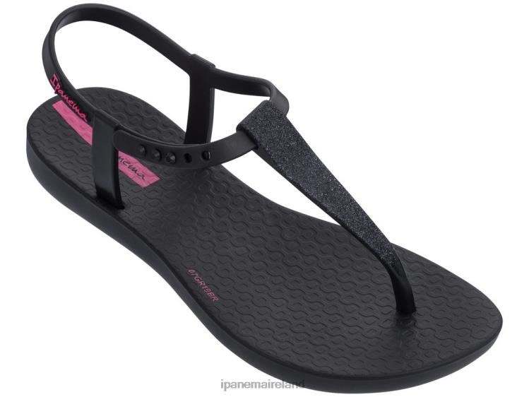 Footwear VR06T398 Kids Black Ipanema K Charm Glitter Sandal 23