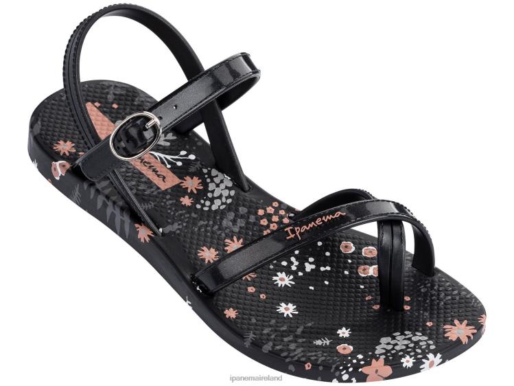 Footwear VR06T413 Kids Black Flower Ipanema K Fashion Sandal 21