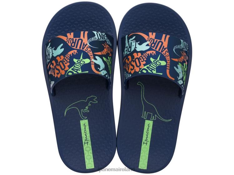 Footwear VR06T390 Kids Navy Dinosaur Ipanema K Urban Slide