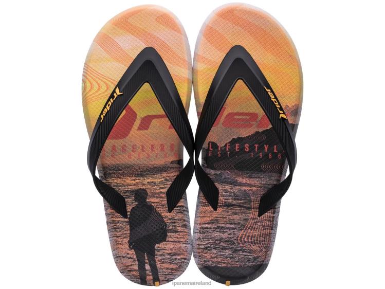 Footwear VR06T480 Men Black Yellow Ipanema R1 Energy Print