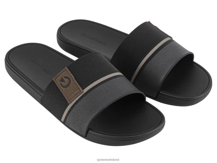 Footwear VR06T461 Men Black Stripe Ipanema Dakar Slide