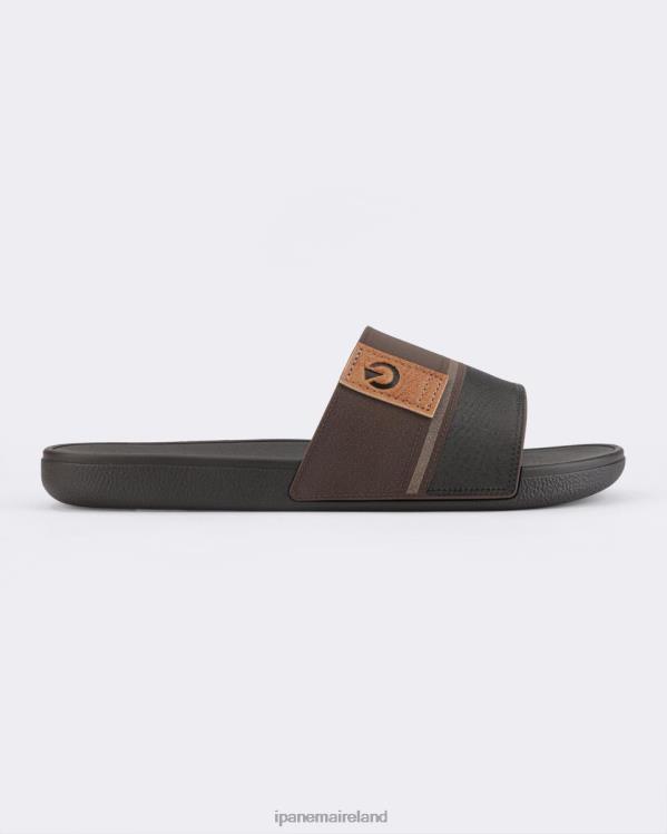 Footwear VR06T463 Men Brown Stripe Ipanema Dakar Slide
