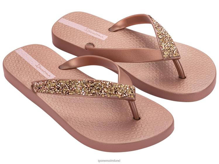 Footwear VR06T107 Women Rose Gold Crystal Ipanema Glam Special