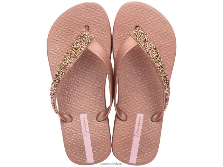 Footwear VR06T107 Women Rose Gold Crystal Ipanema Glam Special
