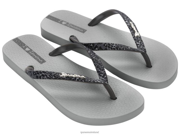 Footwear VR06T132 Women Dark Grey Ipanema Duna Animal