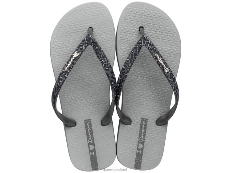 Footwear VR06T132 Women Dark Grey Ipanema Duna Animal