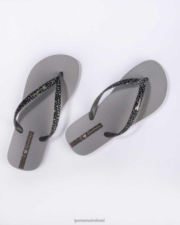 Footwear VR06T132 Women Dark Grey Ipanema Duna Animal