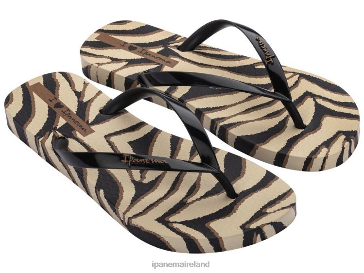 Footwear VR06T169 Women Black Ipanema Animal Camo Print