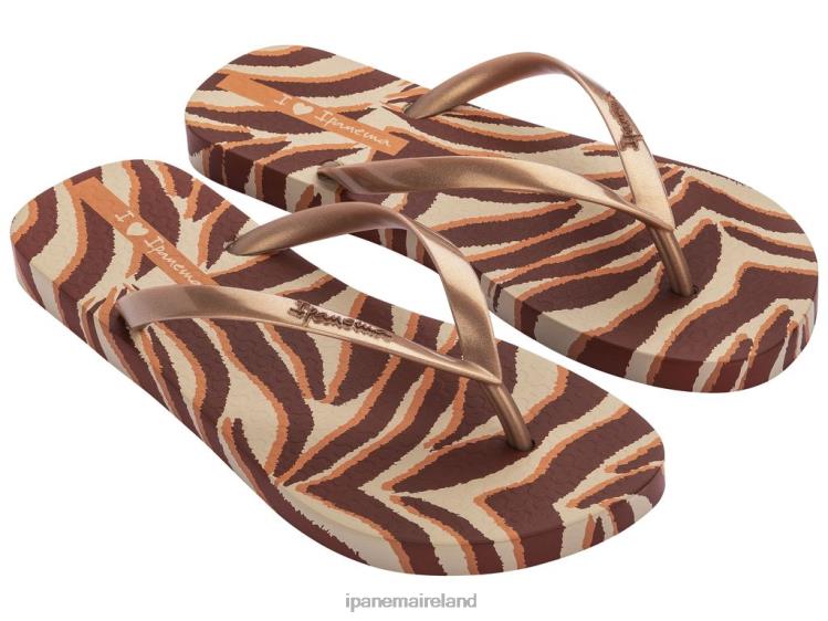 Footwear VR06T170 Women Bronze Ipanema Animal Camo Print