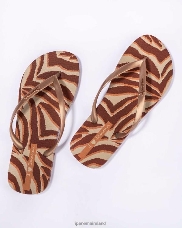 Footwear VR06T170 Women Bronze Ipanema Animal Camo Print