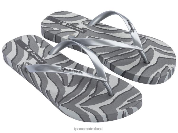 Footwear VR06T171 Women Silver Ipanema Animal Camo Print