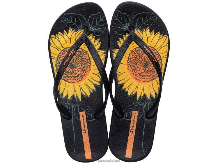 Footwear VR06T172 Women Black Ipanema Anatomic Sunflower
