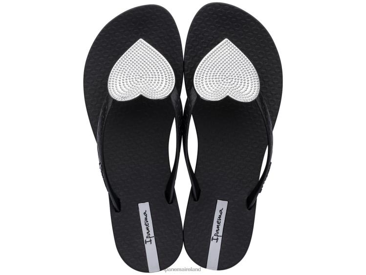 Footwear VR06T209 Women Silver Black Dot Ipanema Maxi Heart