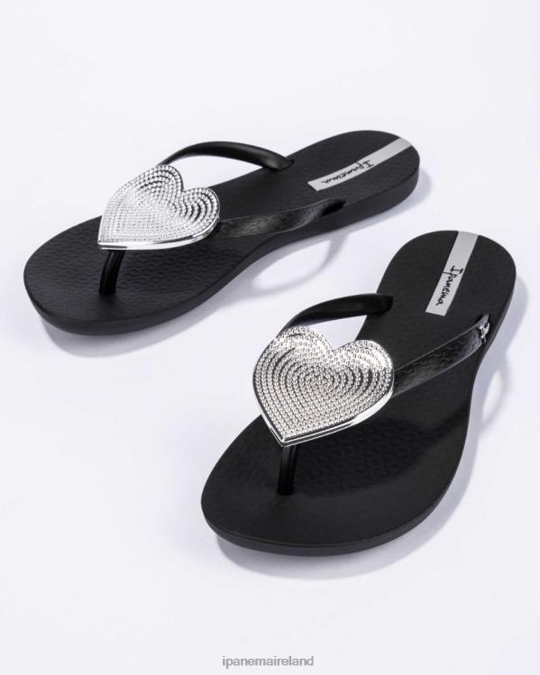 Footwear VR06T209 Women Silver Black Dot Ipanema Maxi Heart