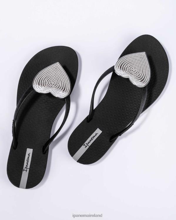 Footwear VR06T209 Women Silver Black Dot Ipanema Maxi Heart