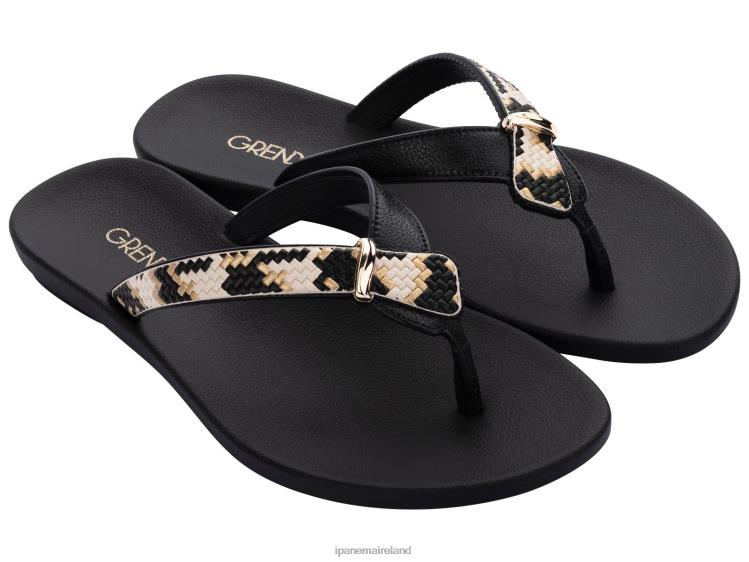 Footwear VR06T228 Women Black Ipanema Uba Braid Thong