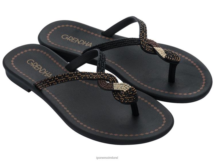 Footwear VR06T276 Women Black Ipanema Twist Thong