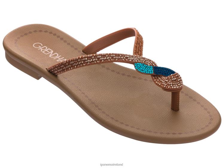 Footwear VR06T278 Women Tan Ipanema Twist Thong