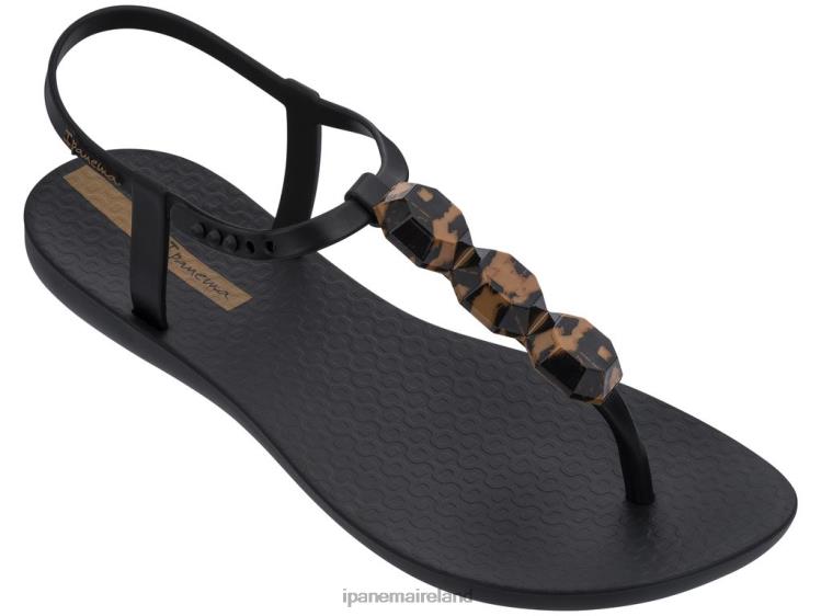 Footwear VR06T284 Women Black Marble Ipanema Charm Sandal 23