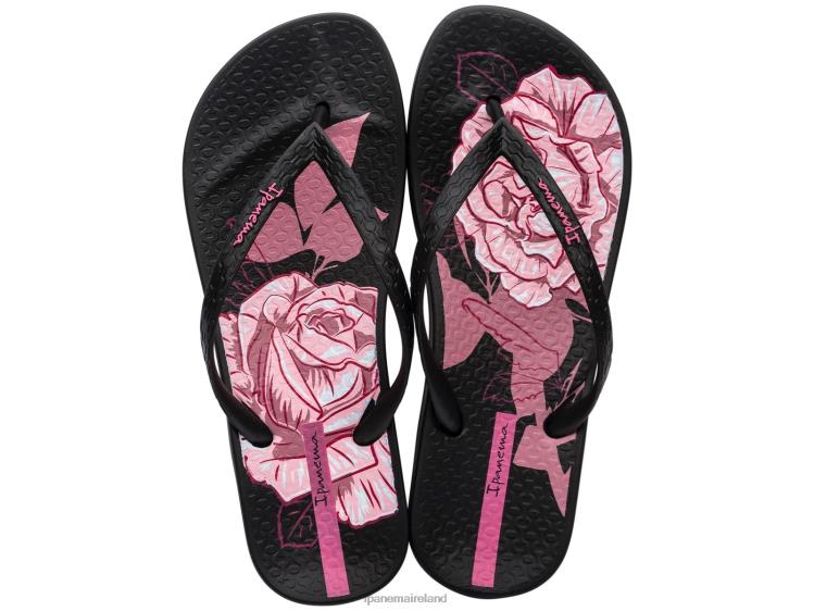 Footwear VR06T28 Women Black Ipanema Anatomic Blossom