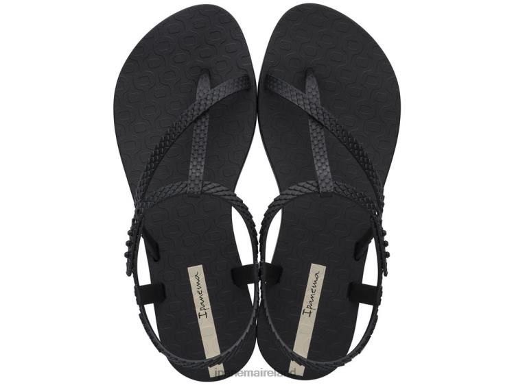 Footwear VR06T292 Women Black Snake Ipanema Wish Sandal