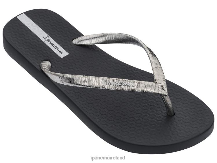Footwear VR06T296 Women Silver Black Ipanema Glam Shimmer