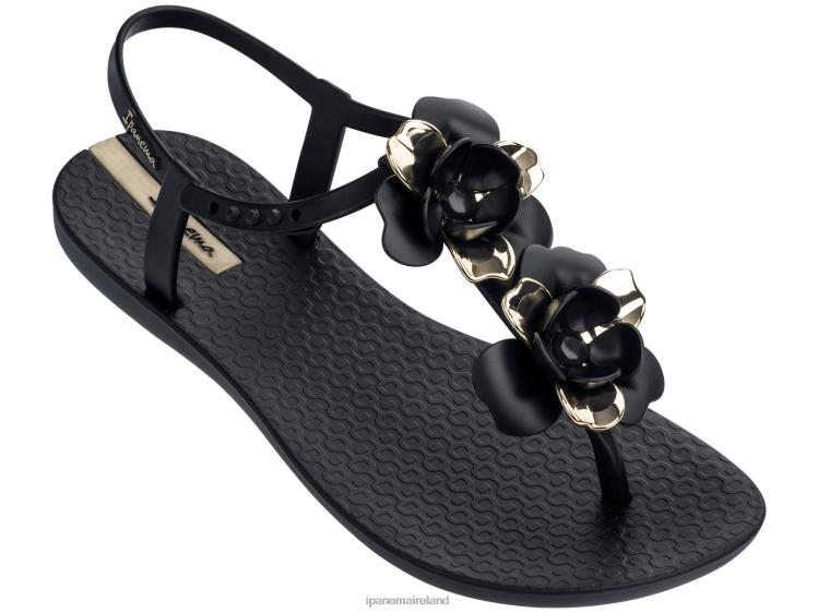 Footwear VR06T307 Women Special Black Ipanema Floral Sandal