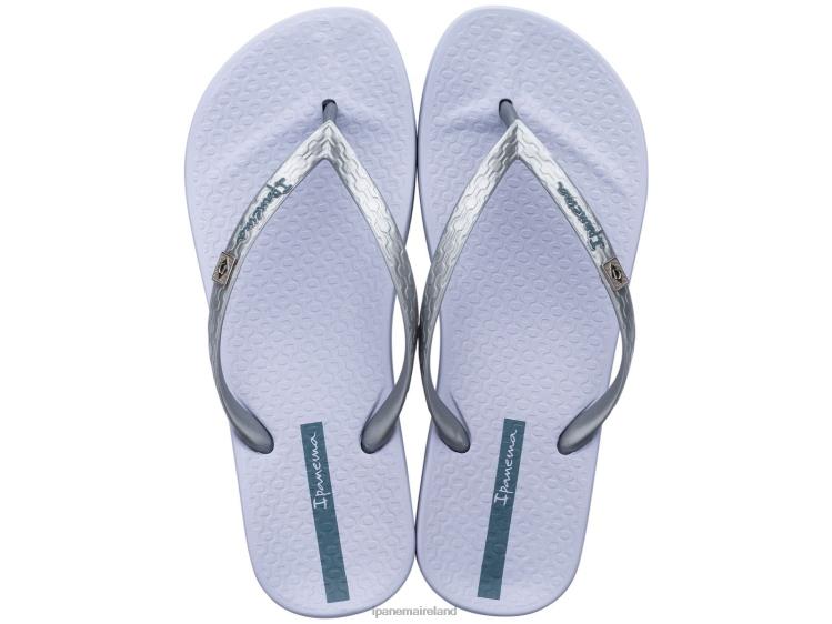 Footwear VR06T38 Women Silver Lilac Ipanema Anatomic Brazil