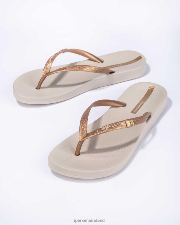 Footwear VR06T43 Women Gold Ipanema Anatomic Brazil