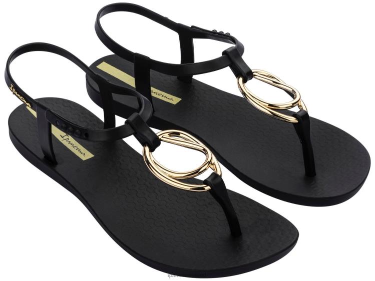 Footwear VR06T45 Women Black Ipanema Charm Sandal Loop