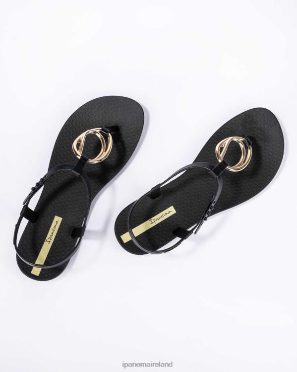 Footwear VR06T45 Women Black Ipanema Charm Sandal Loop