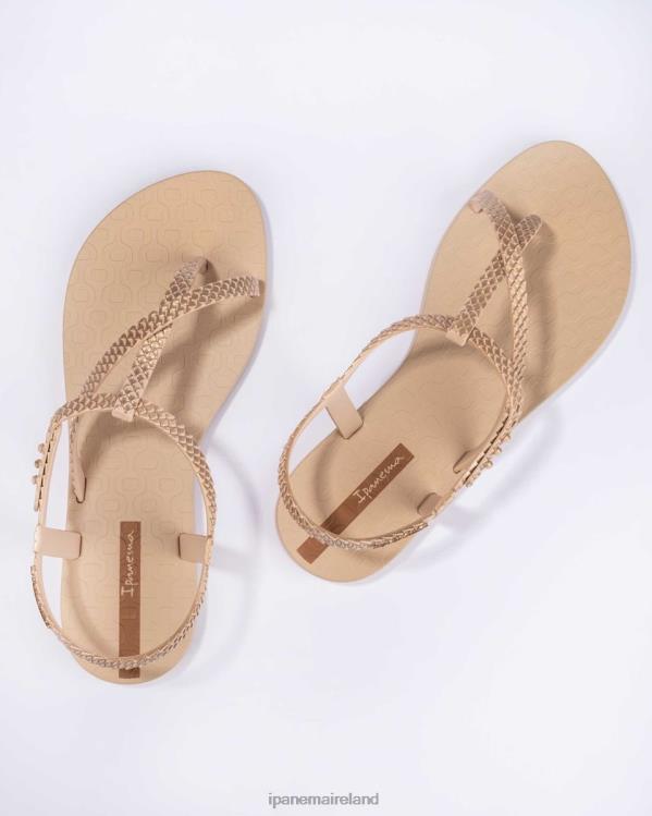 Footwear VR06T51 Women Soft Gold Snake Ipanema Wish Sandal Depth