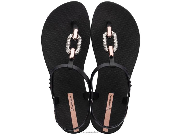 Footwear VR06T53 Women Black Rose Ipanema Sparkle Sandal