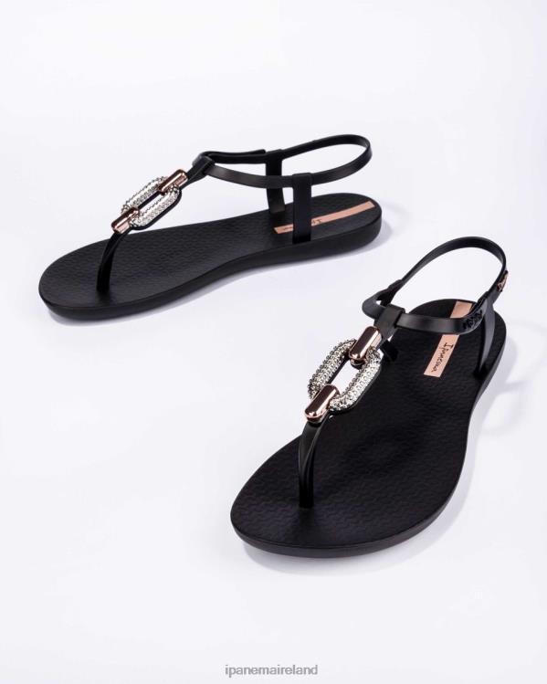 Footwear VR06T53 Women Black Rose Ipanema Sparkle Sandal