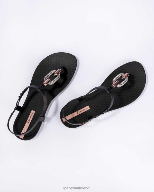 Footwear VR06T53 Women Black Rose Ipanema Sparkle Sandal