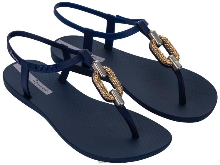 Footwear VR06T54 Women Navy Gold Ipanema Sparkle Sandal