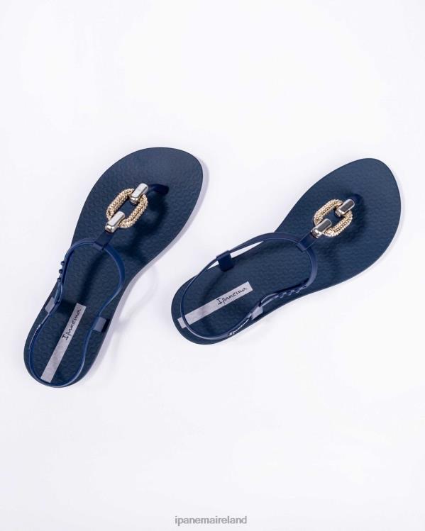 Footwear VR06T54 Women Navy Gold Ipanema Sparkle Sandal