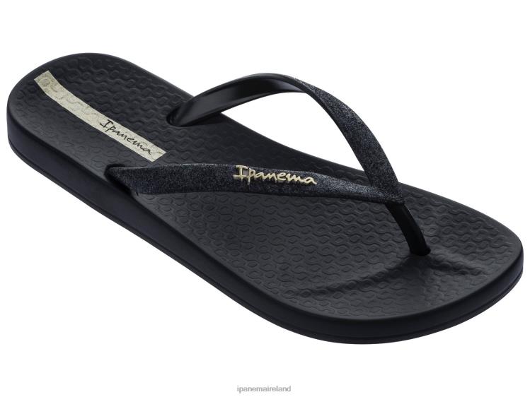 Footwear VR06T73 Women Black Ipanema Anatomic Lolita Glitter