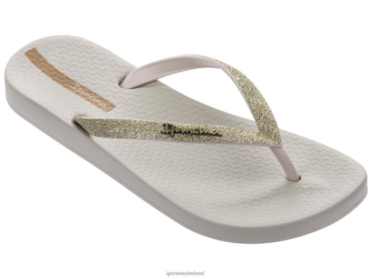 Footwear VR06T75 Women Ivory Ipanema Anatomic Lolita Glitter