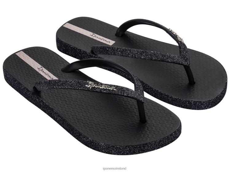 Footwear VR06T78 Women Black Ipanema Maxi Glow Glitter
