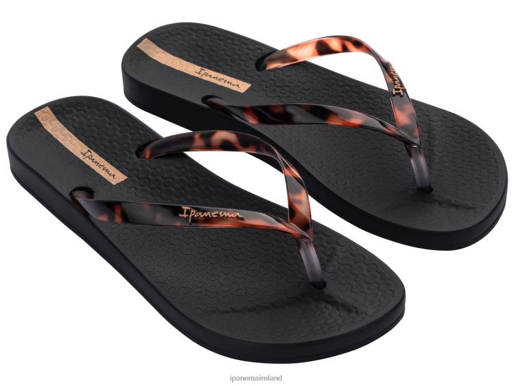 Footwear VR06T81 Women Black Ipanema Connect Tortoise Shell