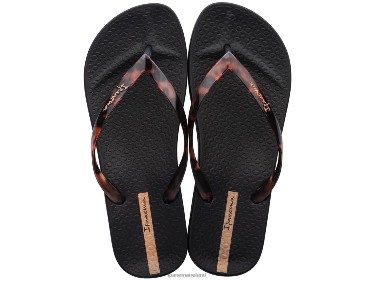 Footwear VR06T81 Women Black Ipanema Connect Tortoise Shell