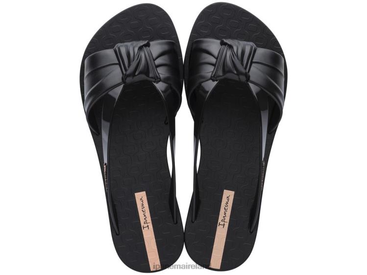 Footwear VR06T156 Women Black Ipanema Amelie Slide Sash
