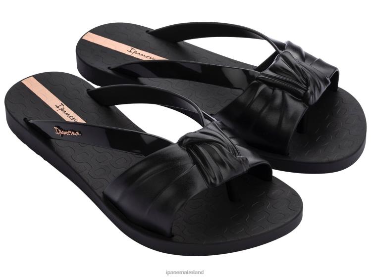Footwear VR06T156 Women Black Ipanema Amelie Slide Sash