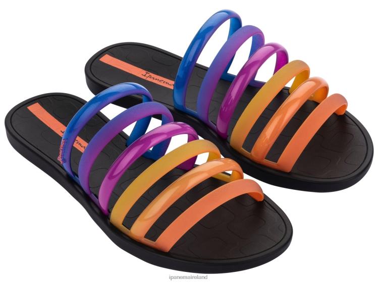 Footwear VR06T87 Women Black Ipanema Rainbow Slide