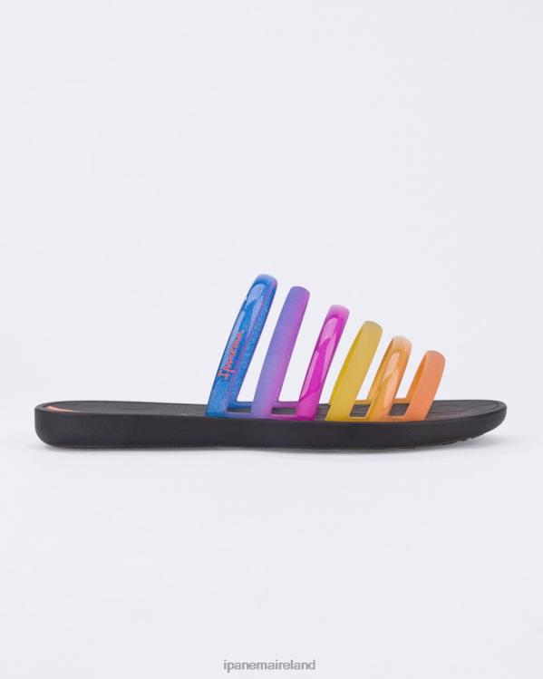 Footwear VR06T87 Women Black Ipanema Rainbow Slide
